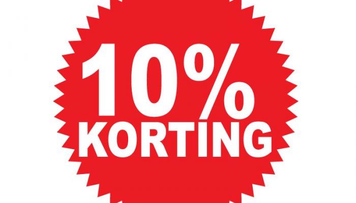 10% korting op alle banden en ruitenwissers