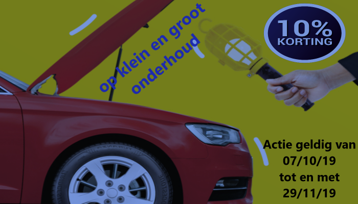 10% korting + gratis winterpakket bij klein of groot onderhoud
